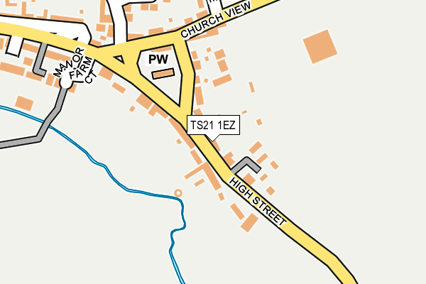 TS21 1EZ map - OS OpenMap – Local (Ordnance Survey) TS21 1EZ map - OS OpenMap – Local (Ordnance Survey)