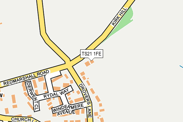 TS21 1FE map - OS OpenMap – Local (Ordnance Survey) TS21 1FE map - OS OpenMap – Local (Ordnance Survey)