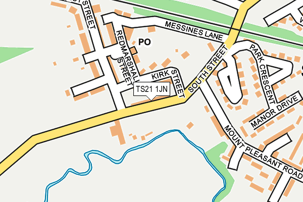 TS21 1JN map - OS OpenMap – Local (Ordnance Survey) TS21 1JN map - OS OpenMap – Local (Ordnance Survey)