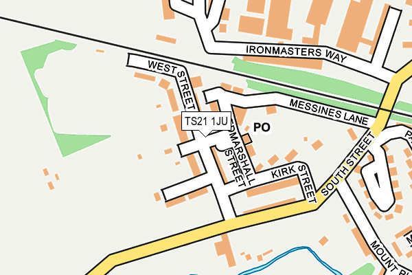 TS21 1JU map - OS OpenMap – Local (Ordnance Survey) TS21 1JU map - OS OpenMap – Local (Ordnance Survey)