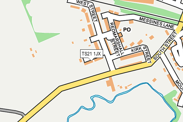 TS21 1JX map - OS OpenMap – Local (Ordnance Survey) TS21 1JX map - OS OpenMap – Local (Ordnance Survey)