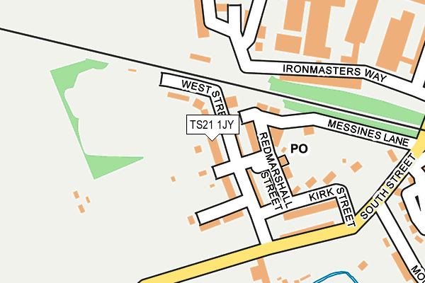 TS21 1JY map - OS OpenMap – Local (Ordnance Survey) TS21 1JY map - OS OpenMap – Local (Ordnance Survey)