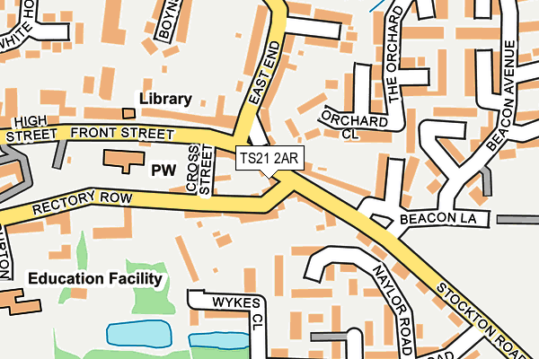 TS21 2AR map - OS OpenMap – Local (Ordnance Survey) TS21 2AR map - OS OpenMap – Local (Ordnance Survey)