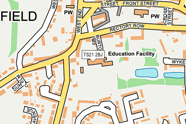 TS21 2BJ map - OS OpenMap – Local (Ordnance Survey) TS21 2BJ map - OS OpenMap – Local (Ordnance Survey)