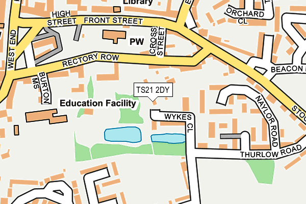 TS21 2DY map - OS OpenMap – Local (Ordnance Survey) TS21 2DY map - OS OpenMap – Local (Ordnance Survey)