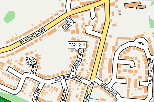TS21 2JH map - OS OpenMap – Local (Ordnance Survey) TS21 2JH map - OS OpenMap – Local (Ordnance Survey)
