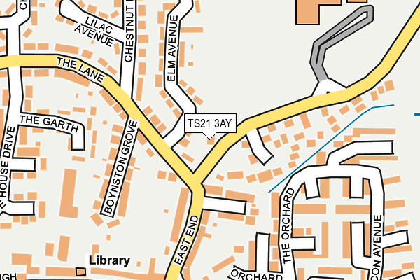 TS21 3AY map - OS OpenMap – Local (Ordnance Survey) TS21 3AY map - OS OpenMap – Local (Ordnance Survey)