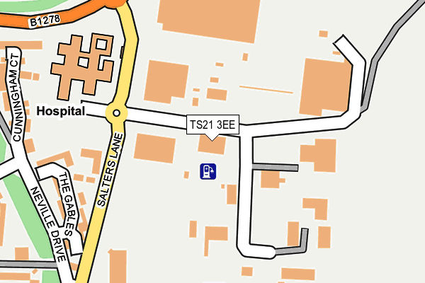 TS21 3EE map - OS OpenMap – Local (Ordnance Survey) TS21 3EE map - OS OpenMap – Local (Ordnance Survey)