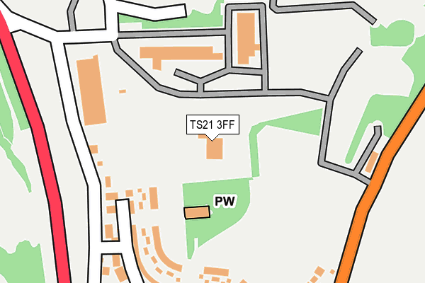 TS21 3FF map - OS OpenMap – Local (Ordnance Survey) TS21 3FF map - OS OpenMap – Local (Ordnance Survey)