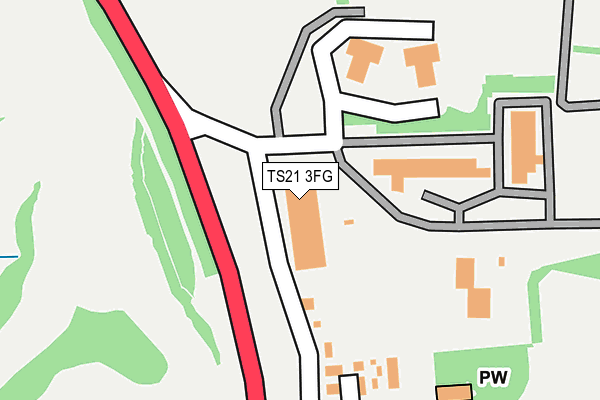 TS21 3FG map - OS OpenMap – Local (Ordnance Survey) TS21 3FG map - OS OpenMap – Local (Ordnance Survey)
