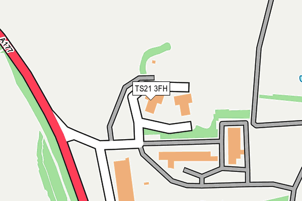 TS21 3FH map - OS OpenMap – Local (Ordnance Survey) TS21 3FH map - OS OpenMap – Local (Ordnance Survey)