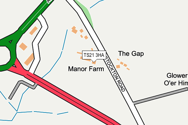 TS21 3HA map - OS OpenMap – Local (Ordnance Survey) TS21 3HA map - OS OpenMap – Local (Ordnance Survey)