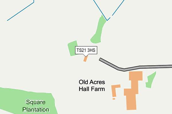 TS21 3HS map - OS OpenMap – Local (Ordnance Survey) TS21 3HS map - OS OpenMap – Local (Ordnance Survey)