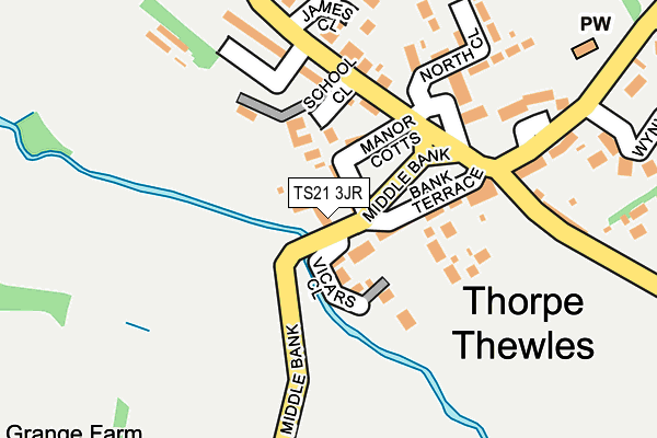 TS21 3JR map - OS OpenMap – Local (Ordnance Survey) TS21 3JR map - OS OpenMap – Local (Ordnance Survey)