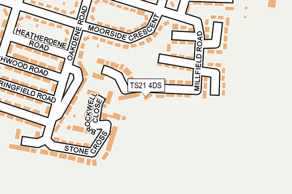 TS21 4DS map - OS OpenMap – Local (Ordnance Survey) TS21 4DS map - OS OpenMap – Local (Ordnance Survey)