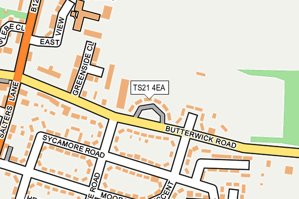 TS21 4EA map - OS OpenMap – Local (Ordnance Survey) TS21 4EA map - OS OpenMap – Local (Ordnance Survey)