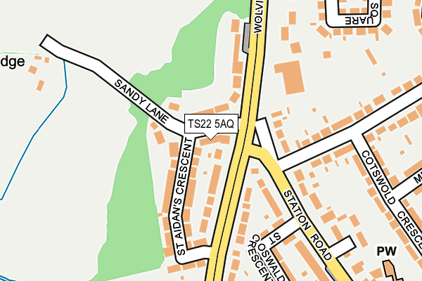 TS22 5AQ map - OS OpenMap – Local (Ordnance Survey) TS22 5AQ map - OS OpenMap – Local (Ordnance Survey)