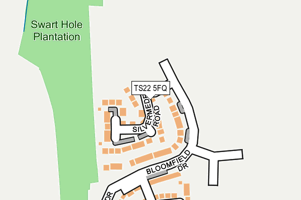 TS22 5FQ map - OS OpenMap – Local (Ordnance Survey) TS22 5FQ map - OS OpenMap – Local (Ordnance Survey)