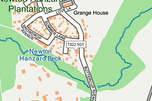 TS22 5GY map - OS OpenMap – Local (Ordnance Survey) TS22 5GY map - OS OpenMap – Local (Ordnance Survey)