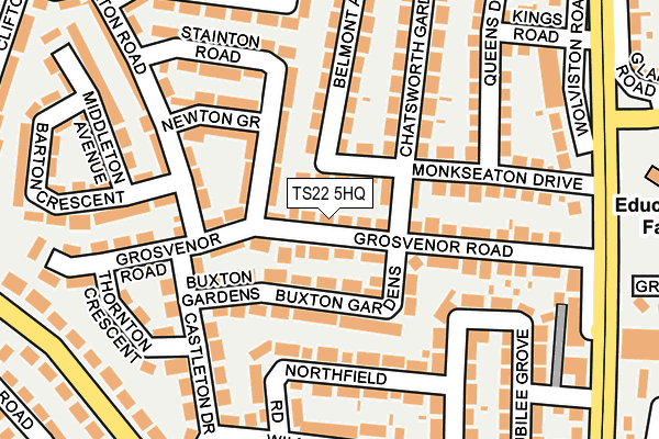 TS22 5HQ map - OS OpenMap – Local (Ordnance Survey) TS22 5HQ map - OS OpenMap – Local (Ordnance Survey)