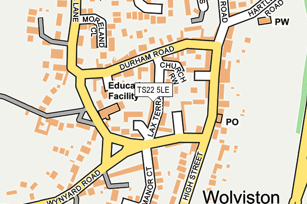 TS22 5LE map - OS OpenMap – Local (Ordnance Survey) TS22 5LE map - OS OpenMap – Local (Ordnance Survey)