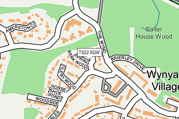 TS22 5QW map - OS OpenMap – Local (Ordnance Survey) TS22 5QW map - OS OpenMap – Local (Ordnance Survey)