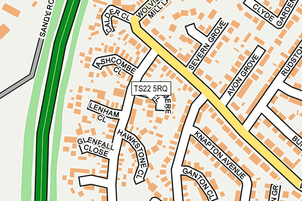 TS22 5RQ map - OS OpenMap – Local (Ordnance Survey) TS22 5RQ map - OS OpenMap – Local (Ordnance Survey)