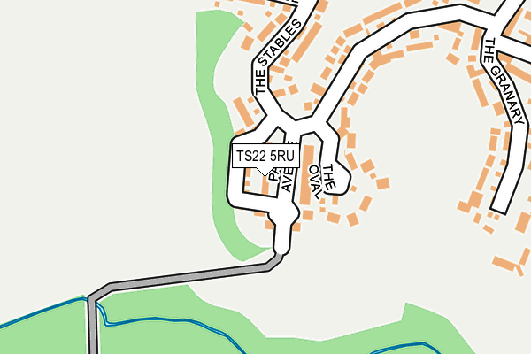 TS22 5RU map - OS OpenMap – Local (Ordnance Survey) TS22 5RU map - OS OpenMap – Local (Ordnance Survey)