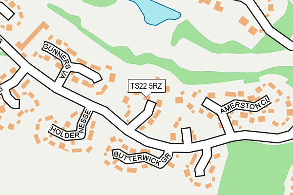 TS22 5RZ map - OS OpenMap – Local (Ordnance Survey) TS22 5RZ map - OS OpenMap – Local (Ordnance Survey)