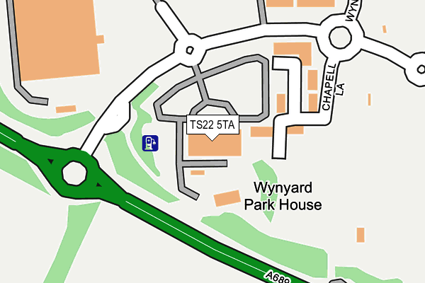 TS22 5TA map - OS OpenMap – Local (Ordnance Survey) TS22 5TA map - OS OpenMap – Local (Ordnance Survey)