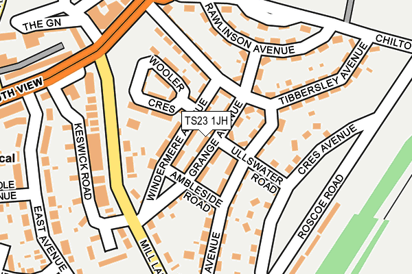 TS23 1JH map - OS OpenMap – Local (Ordnance Survey) TS23 1JH map - OS OpenMap – Local (Ordnance Survey)