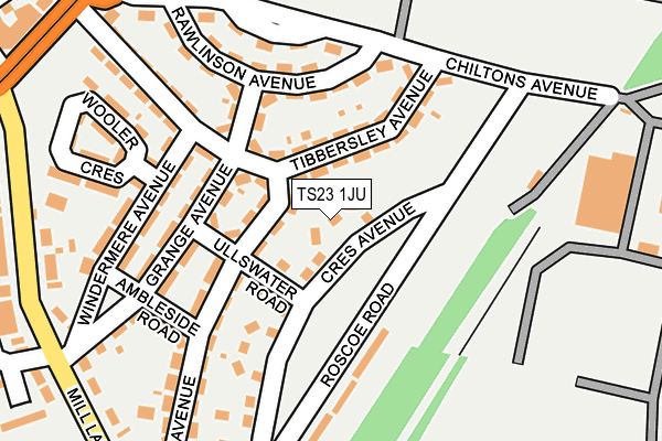 TS23 1JU map - OS OpenMap – Local (Ordnance Survey) TS23 1JU map - OS OpenMap – Local (Ordnance Survey)