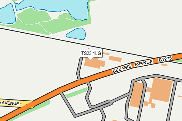 TS23 1LG map - OS OpenMap – Local (Ordnance Survey) TS23 1LG map - OS OpenMap – Local (Ordnance Survey)