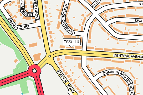 TS23 1LU map - OS OpenMap – Local (Ordnance Survey) TS23 1LU map - OS OpenMap – Local (Ordnance Survey)