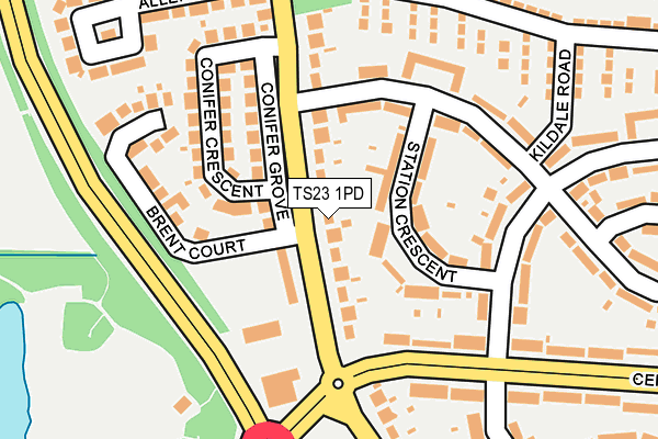 TS23 1PD map - OS OpenMap – Local (Ordnance Survey) TS23 1PD map - OS OpenMap – Local (Ordnance Survey)