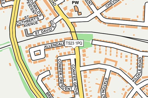 TS23 1PQ map - OS OpenMap – Local (Ordnance Survey) TS23 1PQ map - OS OpenMap – Local (Ordnance Survey)