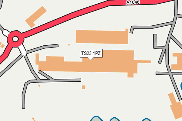 TS23 1PZ map - OS OpenMap – Local (Ordnance Survey) TS23 1PZ map - OS OpenMap – Local (Ordnance Survey)