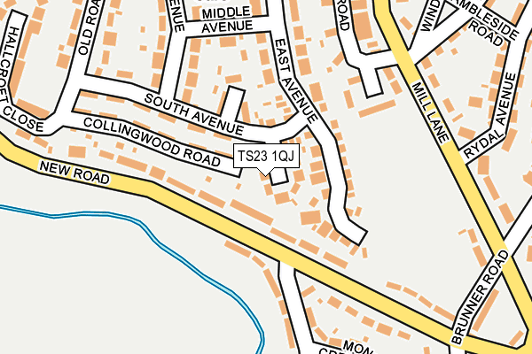 TS23 1QJ map - OS OpenMap – Local (Ordnance Survey) TS23 1QJ map - OS OpenMap – Local (Ordnance Survey)
