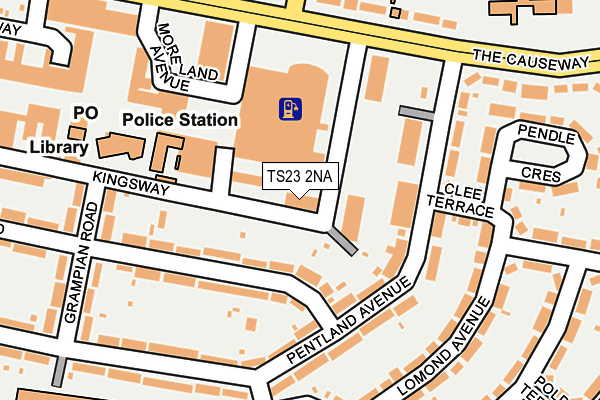 TS23 2NA map - OS OpenMap – Local (Ordnance Survey) TS23 2NA map - OS OpenMap – Local (Ordnance Survey)