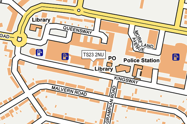 TS23 2NU map - OS OpenMap – Local (Ordnance Survey) TS23 2NU map - OS OpenMap – Local (Ordnance Survey)