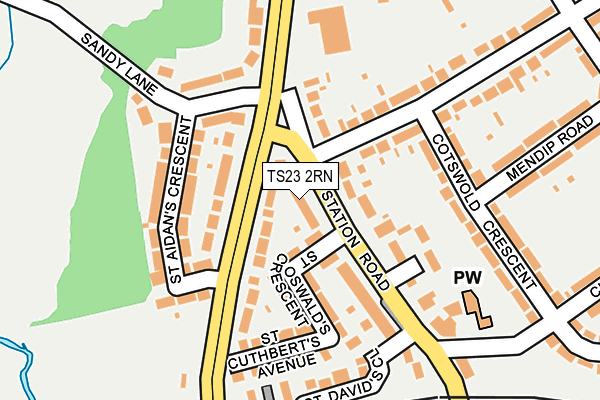 TS23 2RN map - OS OpenMap – Local (Ordnance Survey) TS23 2RN map - OS OpenMap – Local (Ordnance Survey)