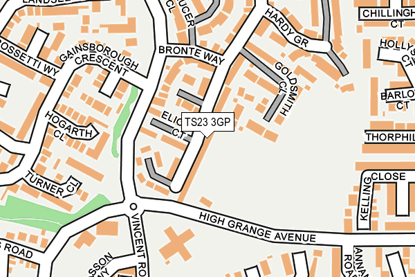 TS23 3GP map - OS OpenMap – Local (Ordnance Survey) TS23 3GP map - OS OpenMap – Local (Ordnance Survey)