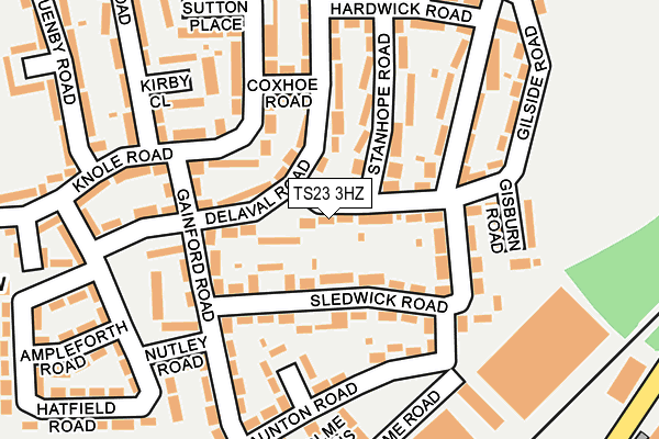 TS23 3HZ map - OS OpenMap – Local (Ordnance Survey) TS23 3HZ map - OS OpenMap – Local (Ordnance Survey)