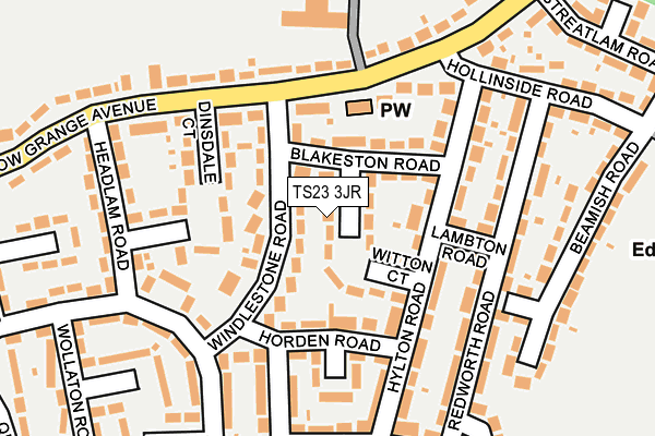 TS23 3JR map - OS OpenMap – Local (Ordnance Survey) TS23 3JR map - OS OpenMap – Local (Ordnance Survey)