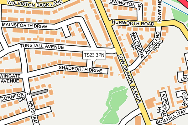 TS23 3PN map - OS OpenMap – Local (Ordnance Survey) TS23 3PN map - OS OpenMap – Local (Ordnance Survey)
