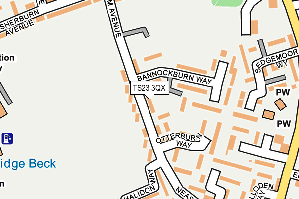 TS23 3QX map - OS OpenMap – Local (Ordnance Survey) TS23 3QX map - OS OpenMap – Local (Ordnance Survey)