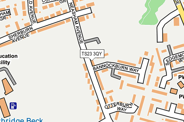 TS23 3QY map - OS OpenMap – Local (Ordnance Survey) TS23 3QY map - OS OpenMap – Local (Ordnance Survey)