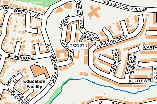 TS23 3TU map - OS OpenMap – Local (Ordnance Survey) TS23 3TU map - OS OpenMap – Local (Ordnance Survey)