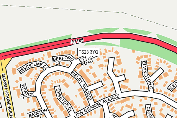 TS23 3YQ map - OS OpenMap – Local (Ordnance Survey) TS23 3YQ map - OS OpenMap – Local (Ordnance Survey)