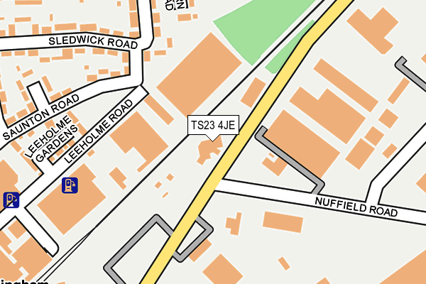 TS23 4JE map - OS OpenMap – Local (Ordnance Survey) TS23 4JE map - OS OpenMap – Local (Ordnance Survey)